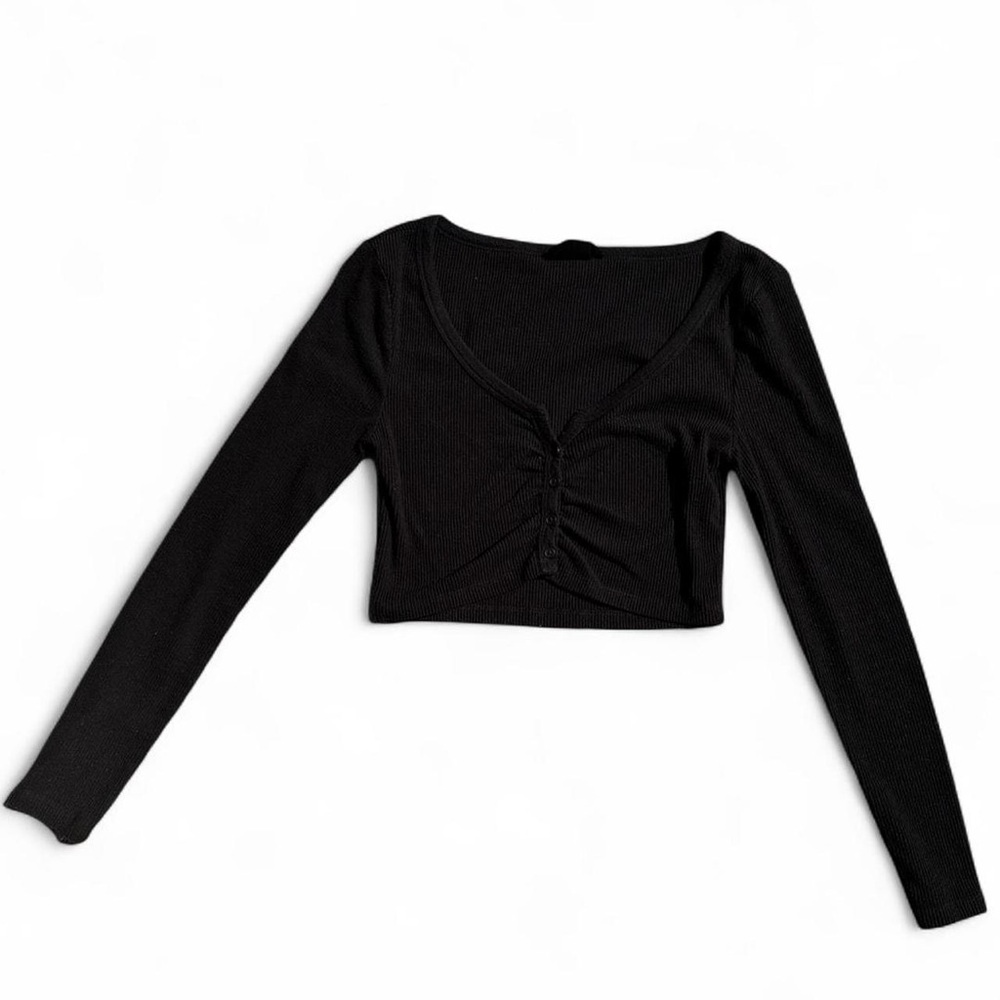 Black Long Sleeve Women's Top